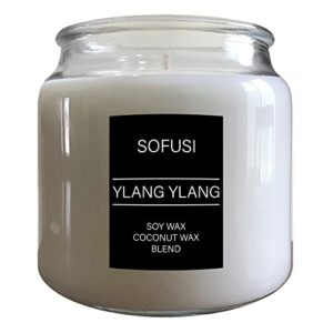 sofusi ylang ylang candle | large 16 ounce country (glass lid)