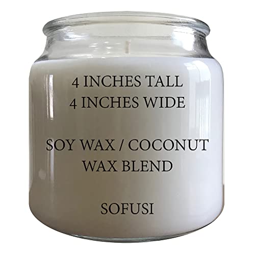 SOFUSI Ylang Ylang Candle | Large 16 Ounce Country (Glass LID)