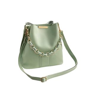 fairysan fashion shoulder messenger bag vintage pu leather handbag green
