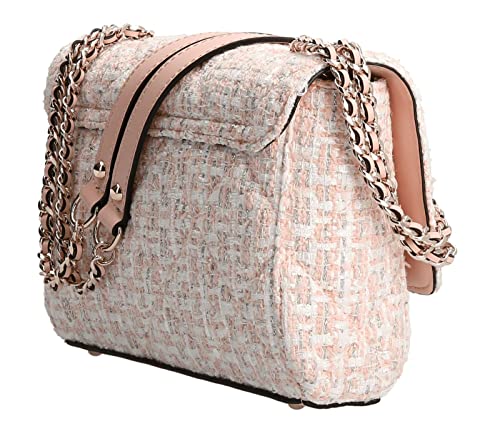 GUESS womens Cessily Convertible Crossbody Flap, Peach, one size US