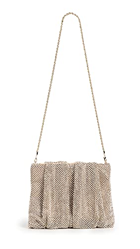 Loeffler Randall Women's Ember Diamante Clutch, Gold, One Size