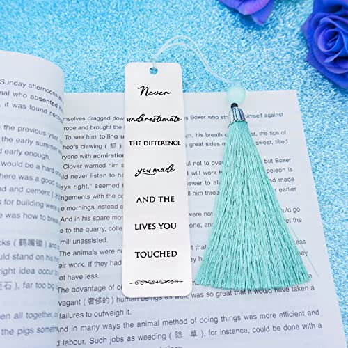Farewell Gifts for Coworkers Thank You Gifts for Coworkers Boss Lady Employee Team Work Besties Appreciation Goodbye Gifts Going Away Farewell Gifts for Coworkers Metal Bookmark for Women Men