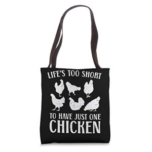 chicken farmer chicken whisper farm animal poultry tote bag