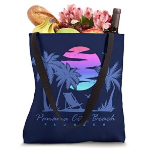 PANAMA CITY BEACH FLORIDA Vacation Trip Retro Vintage Sunset Tote Bag