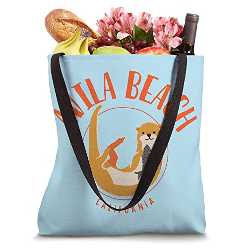 Avila Beach California Sea Otter Design Tote Bag