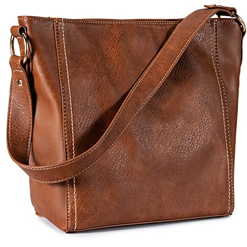 Montana West Purses for Women Vegan Leather Shoulder Purses and Handbags Hobo Bags for Women B2B-MWC-070BR