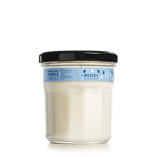 Mrs. Meyer's Scented Soy Aromatherapy Candle, 35 Hour Burn Time, Made with Soy Wax and Essential Oils, Rain Water, 7.2 oz