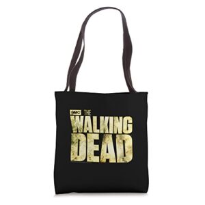 the walking dead logo tote bag