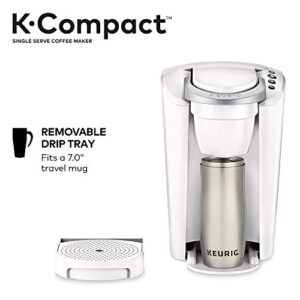 Keurig K-Compact Single-Serve K-Cup Pod Coffee Maker, White