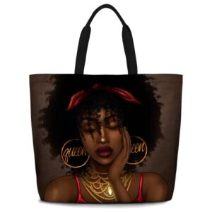 iagm tote bags for women african american black women shoulder bags black girl satchel handbags for gym beach work school