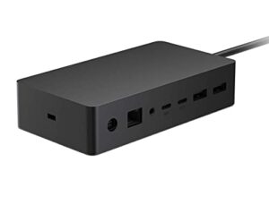 microsoft surface dock 2 – for notebook/desktop pc/smartphone/monitor/keyboard/mouse – 199 w – 6 x usb ports – network (rj-45) – wired