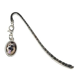 german shepherd – dog pet metal bookmark page marker with oval charm
