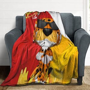 3d cheeotos throw blanket, fleece blankets and throws for all seasons, large air condition blanket 30″x40″