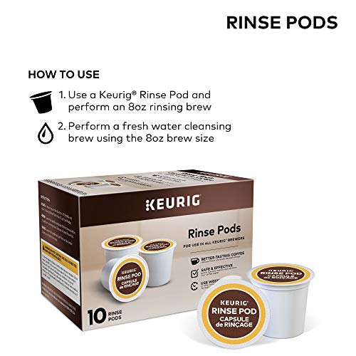 Keurig Rinse Pods, Reduces Flavor Carry Over, Compatible with Keurig Classic/1.0 & 2.0 K-Cup Pod Coffee Makers, 10 Count (Pack of 6)