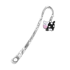 myospark cow bookmark cow lover gift cute cow bookmark gifts for cowgirl farm animal lover book lovers bookworm (cow bookmark)