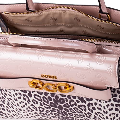 GUESS Zira High Society Satchel, Leopard Multi