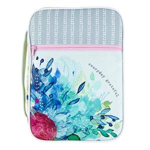 creative brands faithworks-watercolor floral canvas bible cover, 6.5 x 9.5-inch, everyday grateful