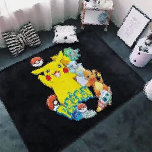 cute area rugs,large carpet non-slip washable floor rug, stain resistant living room bedroom area rug,for living room bedroom backyard dorm home decor 3ftx5ft