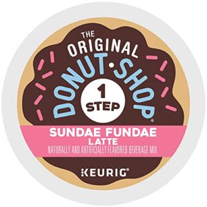 The Original Donut Shop Sundae Fundae One Step Latte, Keurig Single Serve K-Cup Pods, 20 Count