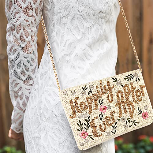 Happily Ever After Clutch Purse Bridal Shower Gift for Bride To Be - THE BEADED LILY