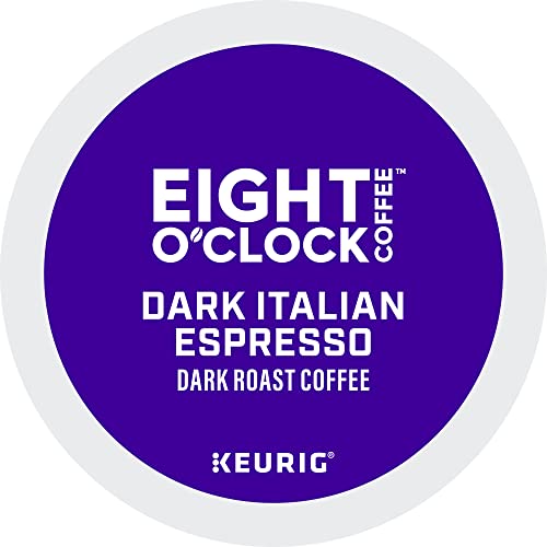 Eight O'Clock Dark Italian Espresso Coffee, Keurig Single Serve K-Cup Pods, Dark Roast, 32 Count