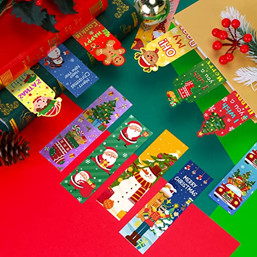 150Pieces Christmas Bookmarks Party Favor 30 Designs, Double Sided Christmas Holiday Bookmarks Christmas Character Bookmarks Santa Snowman Reindeer Christmas Tree for Students Christmas Favors