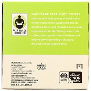 365 by Whole Foods Market, Coffee Colombian Cup Vienna Roast Pods Organic 12 Count, 4.6 Ounce