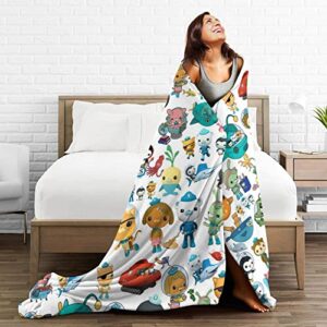 Ultra-Soft Micro Fleece Blanket Flannel Blanket Cartoon Throw Blanket for Bed Sofa Travel 40"x50" for All Seasons