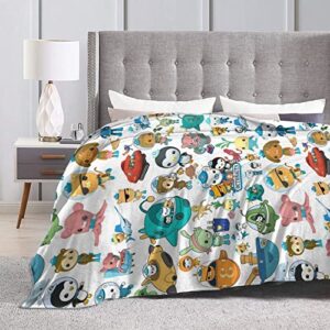 Ultra-Soft Micro Fleece Blanket Flannel Blanket Cartoon Throw Blanket for Bed Sofa Travel 40"x50" for All Seasons