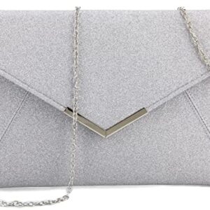 Taponukea Envelope Clutch Purses for Women Shiny Bridal Party Prom Women's Clutch Handbags