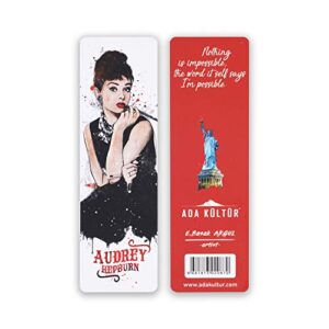 Audrey Hepburn Cultural Icon Bookmark: Legends Through History Series