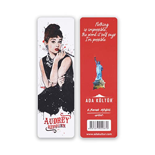 Audrey Hepburn Cultural Icon Bookmark: Legends Through History Series