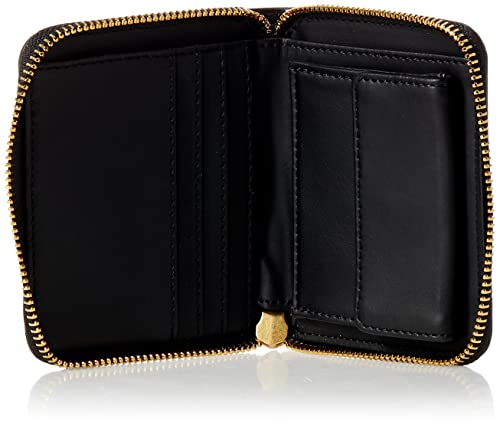 GUESS womens Laurel Small Zip Around Wallet, Black, one size US