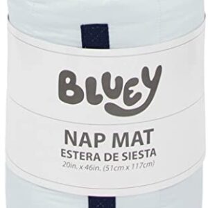 Bluey Sleepy Time Nap Mat – Built-in Pillow and Blanket - Super Soft Microfiber Kids'/Toddler/Children's Bedding, Ages 3-7 (Official Bluey Product)