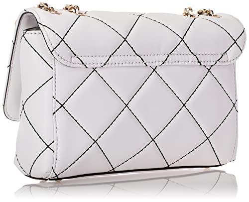 GUESS Cessily Convertible Crossbody Flap, White Multi