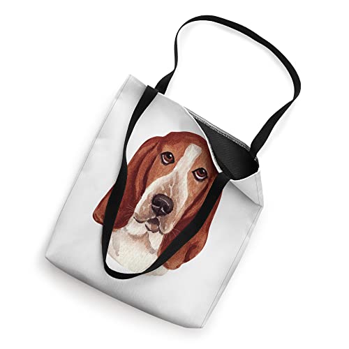 Pioneer Country Farm For Woman Cute Watercolor Bassett Hound Tote Bag