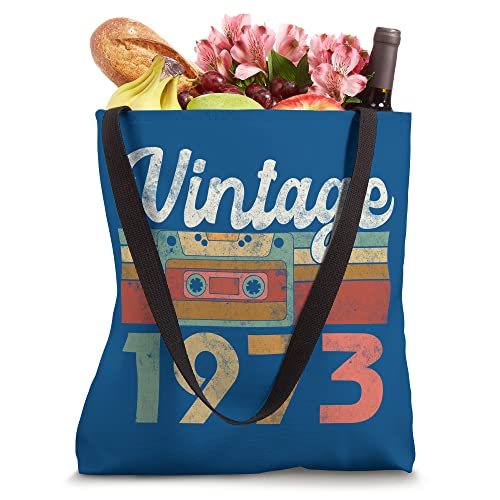 Vintage 1973 Best Of 50th Birthday Mom Dad Anniversary 50 Tote Bag