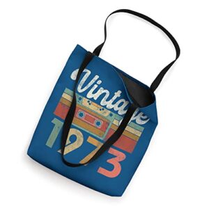 Vintage 1973 Best Of 50th Birthday Mom Dad Anniversary 50 Tote Bag