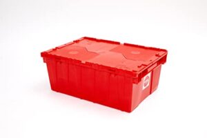 the box store by flatrate moving plastic shipping/storage tote w/ attached lid 21x15x9