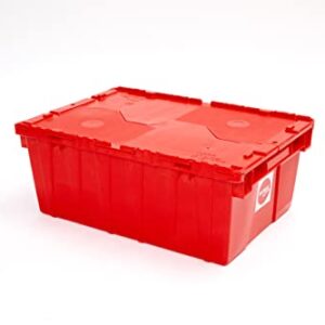 The Box Store by FlatRate Moving Plastic Shipping/Storage Tote W/ Attached Lid 21X15X9