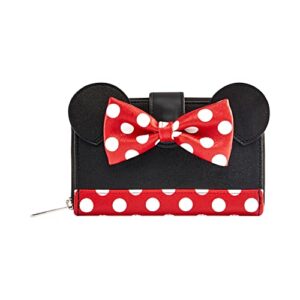 loungefly wallet disney: minnie mouse bow ear wallet, amazon exclusive