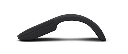 Microsoft Arc Mouse - Black. Sleek,Ergonomic design, Ultra slim and lightweight, Bluetooth Mouse for PC/Laptop,Desktop works with Windows/Mac computers