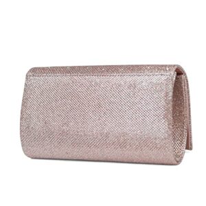 Jessica McClintock Chloe Sparkle Stones Evening Clutch, Rose Gold