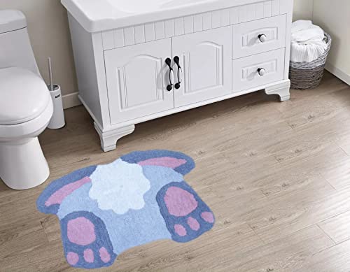 Gilbins Easter Bunny Tail Plush Cotton Rug Spring Rabbit Floor Mats Bath Rugs Non Slip Area Rug for Bedroom Living Room Home Decor 30" X 20"