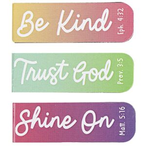 Salt & Light, Gradient Bright Magnetic Bookmarks, 1 Each of 6 Designs