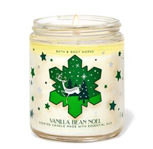 bath & body works, white barn 1-wick candle w/essential oils – 7 oz – 2021 christmas & winter scents! (vanilla bean noel)