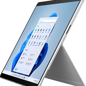 Microsoft Surface Pro X, 13" PixelSense Touchscreen Display, SQ1, 8GB Memory, 128GB Solid State Drive, Qualcomm Adreno 685 GPU, Windows 10 Pro, E5D-00001, Platinum (Renewed)