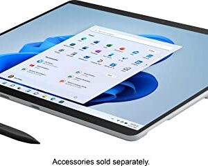 Microsoft Surface Pro X, 13" PixelSense Touchscreen Display, SQ1, 8GB Memory, 128GB Solid State Drive, Qualcomm Adreno 685 GPU, Windows 10 Pro, E5D-00001, Platinum (Renewed)