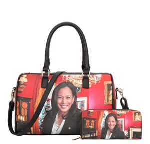 vice president kamala harris satchel bag with wallet