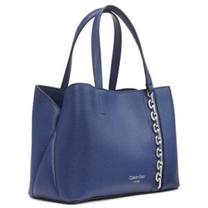 Calvin Klein Adeline Triple Compartment Satchel, Medieval Blue,One Size